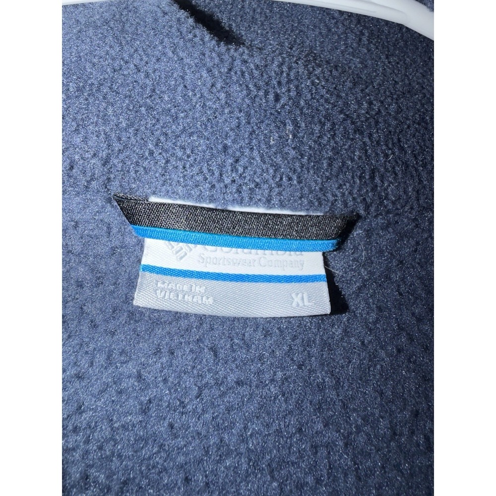 Columbia Auburn Tigers Fleece Vest Mens XL Full Zip Football - Picture 3 of 5